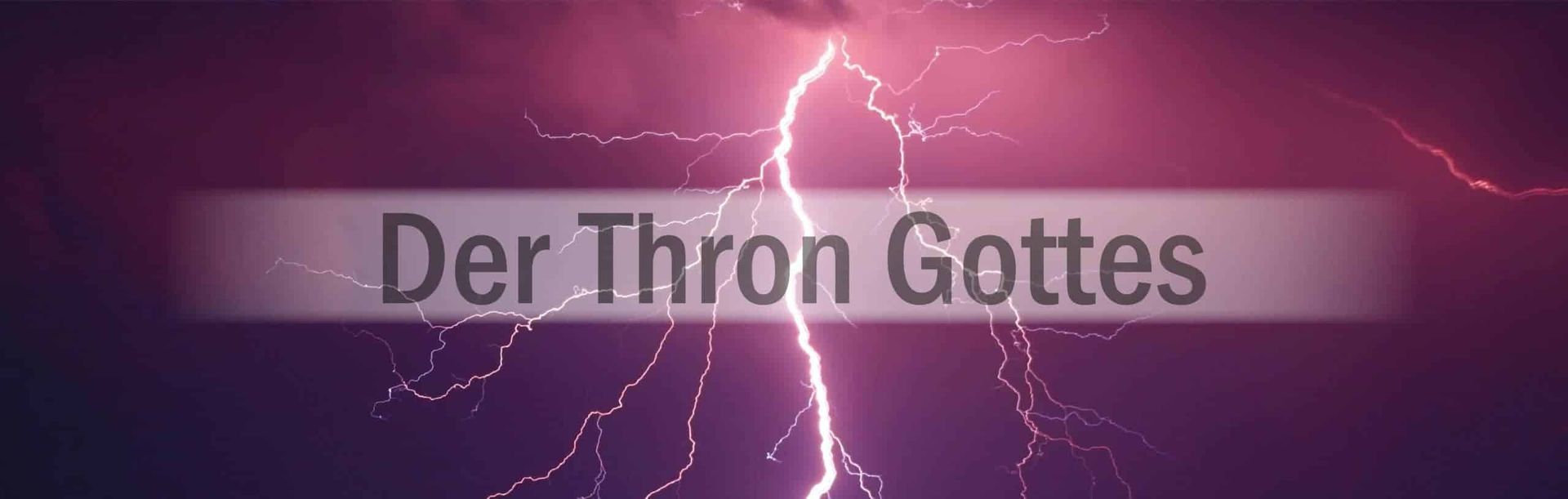 Der Thron Gottes und das Gebet der Gläubigen