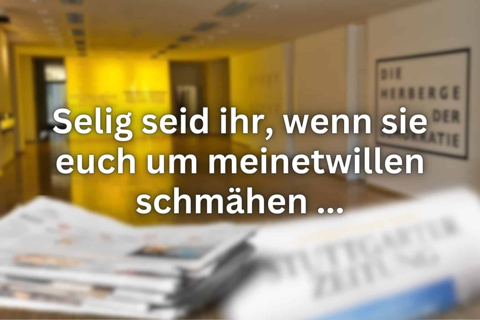 Danke für Schmähung und Verfolgung um Christi willen