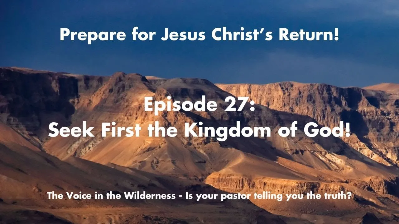 Seek First the Kingdom of God: Living a Life of Surrender and Service