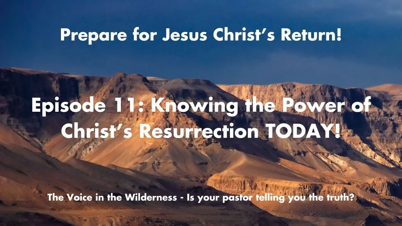 The Power of HIS Resurrection - Overcoming Spiritual Death
