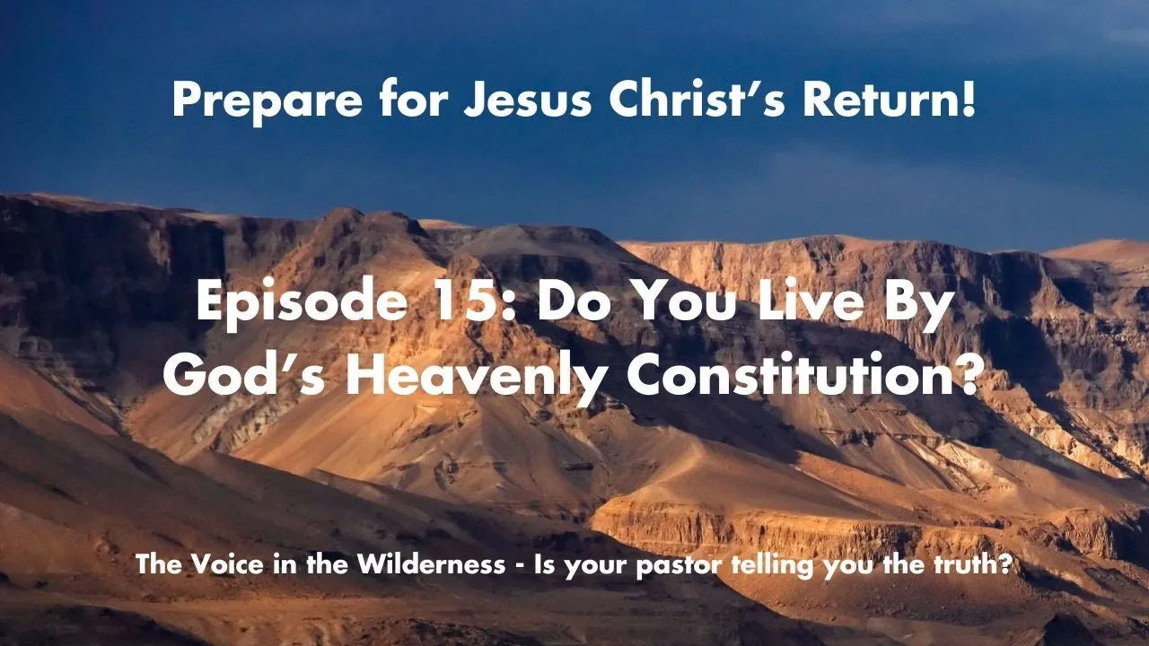 How to Live by Christ’s Heavenly Constitution - What You Need to Know
