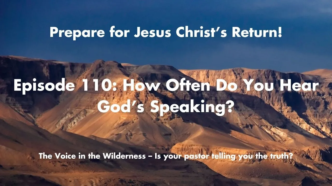 How Often Do You Hear God’s Speaking?