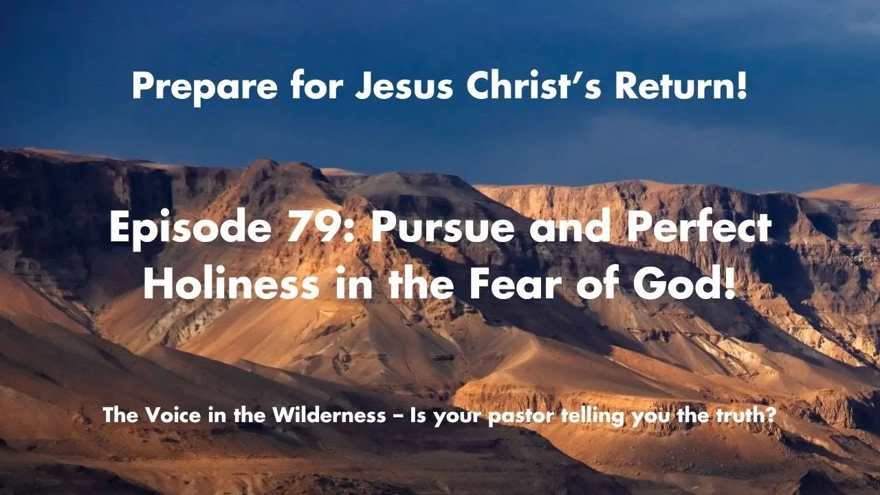 How to Pursue Holiness in the Fear of God | The Secret to a Holy Life
